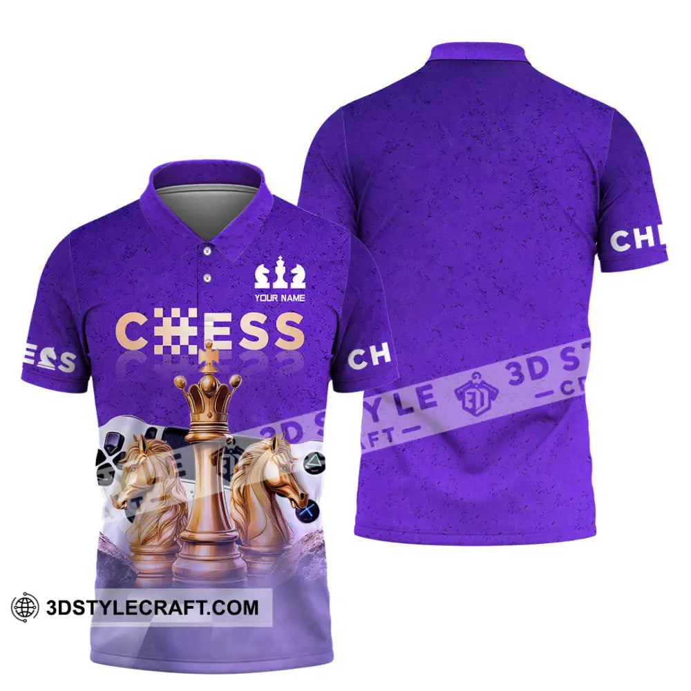 Unisex Shirt - Custom Chess 3D Shirt - Polo Shirt / S - T-shirt