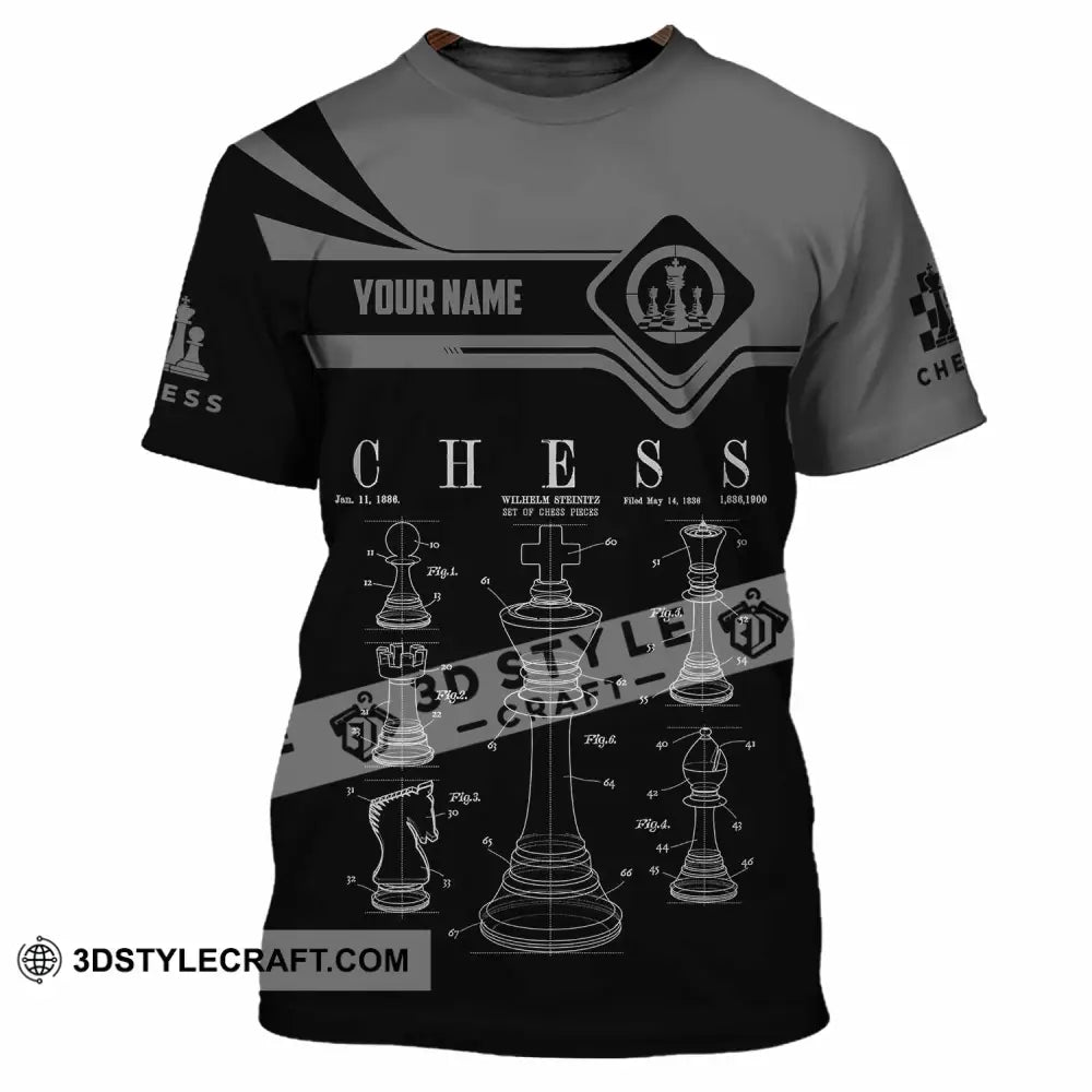 Unisex Shirt - Custom Chess 3D Shirt T-Shirt / S T-shirt