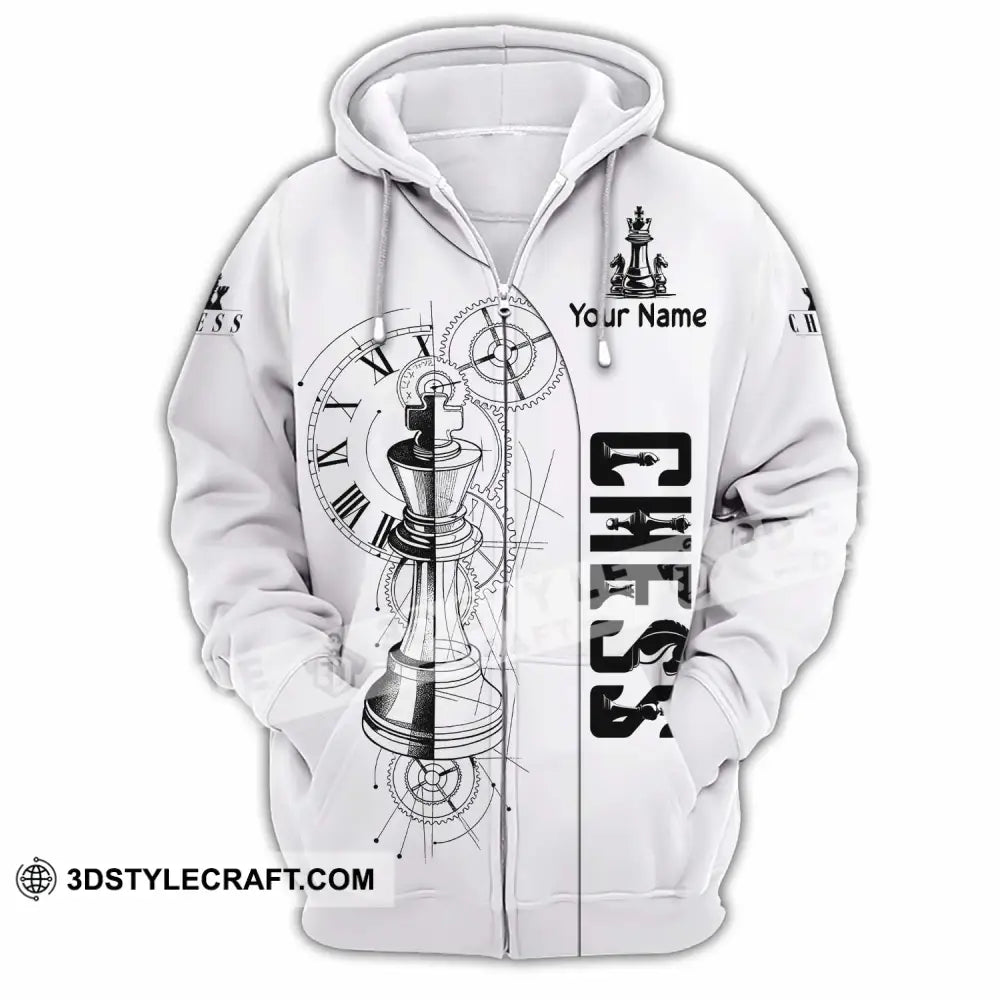 Unisex Shirt - Custom Chess 3D Shirt Zipper Hoodie / S T-shirt