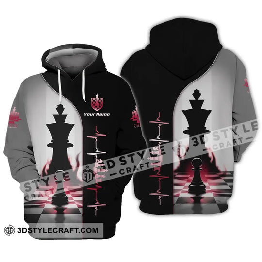 Unisex Shirt - Custom Chess Heartbeat Lover Shirt style option 3