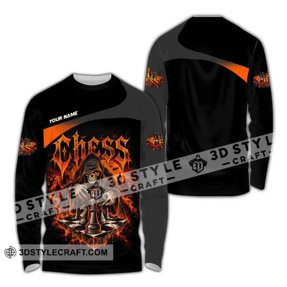 Unisex Shirt - Custom Chess Shirt - Long Sleeve Shirt / S - T-shirt
