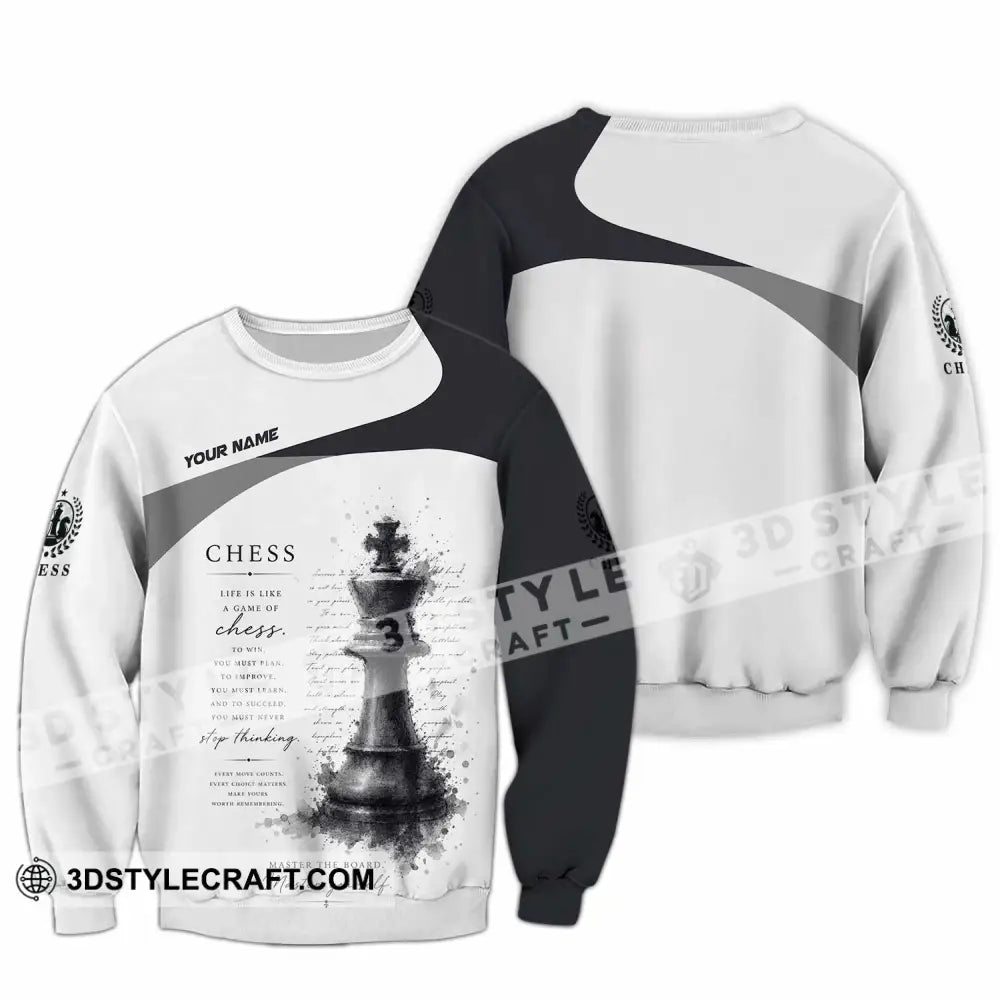 Unisex Shirt - Custom Chess Shirt - Long Sleeve / S - T-shirt