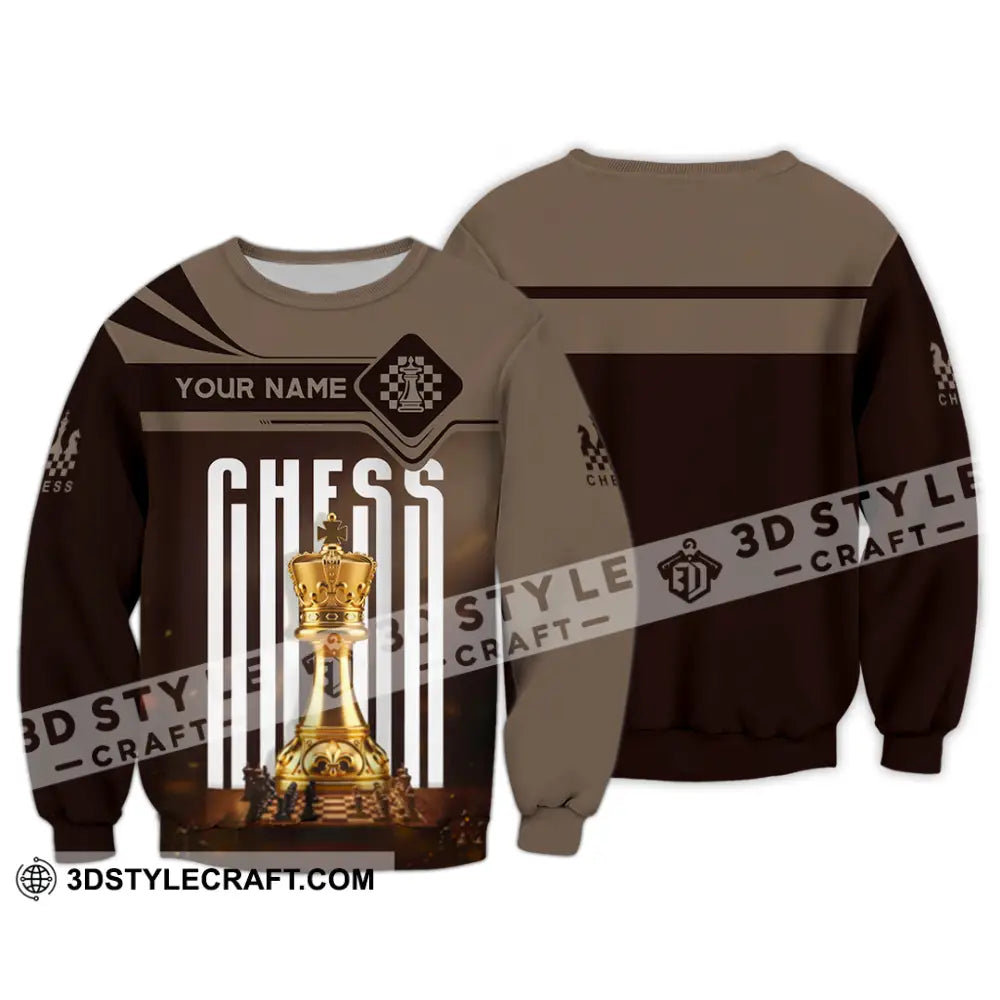 Unisex Shirt - Custom Chess Player 3D Shirt Long Sleeve / S T-shirt