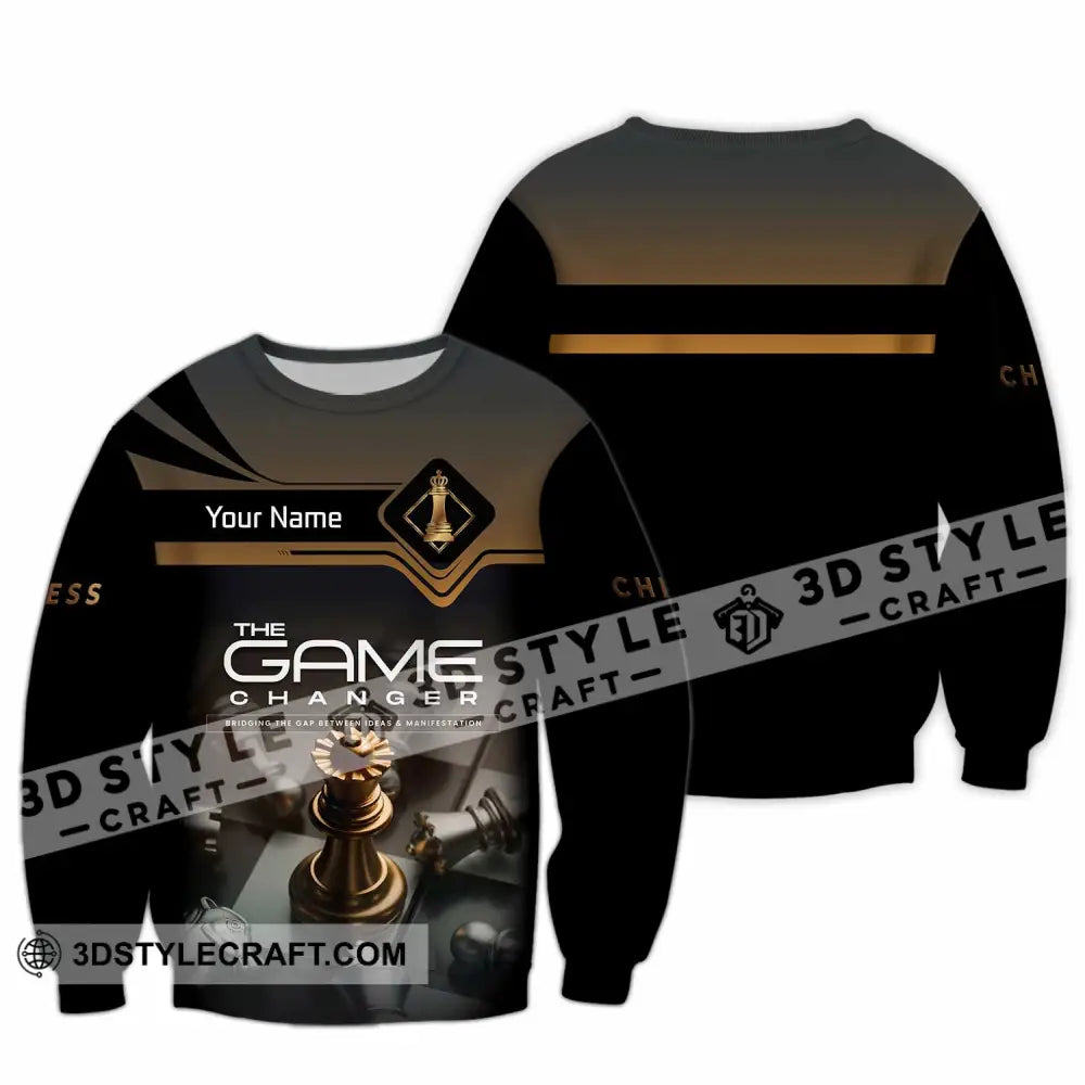 Unisex Shirt - Custom Chess The Game Changer 3D Shirt Long Sleeve / S T-shirt