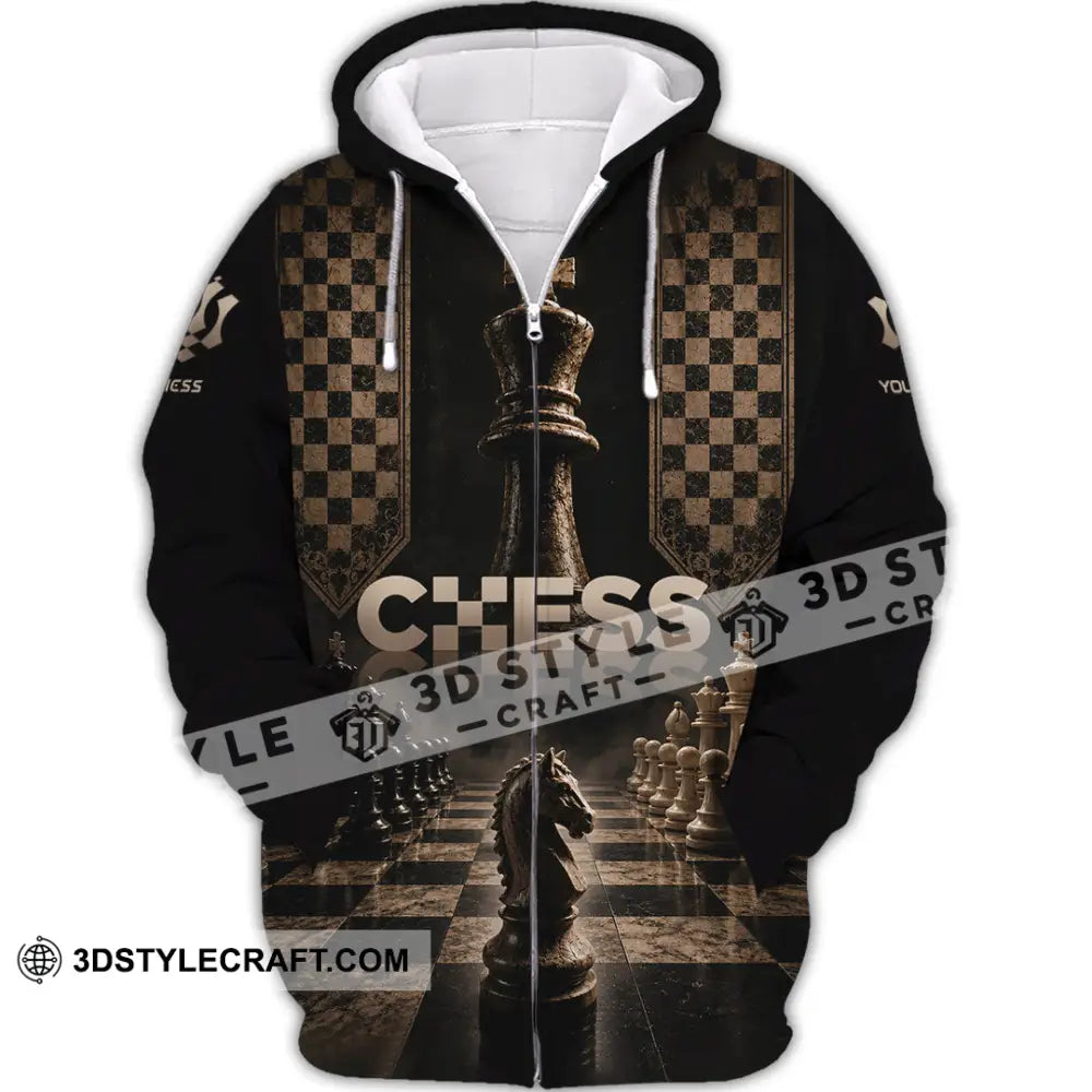 Unisex Shirt - Custom Chess Shirt - Zipper Hoodie / S - T-shirt