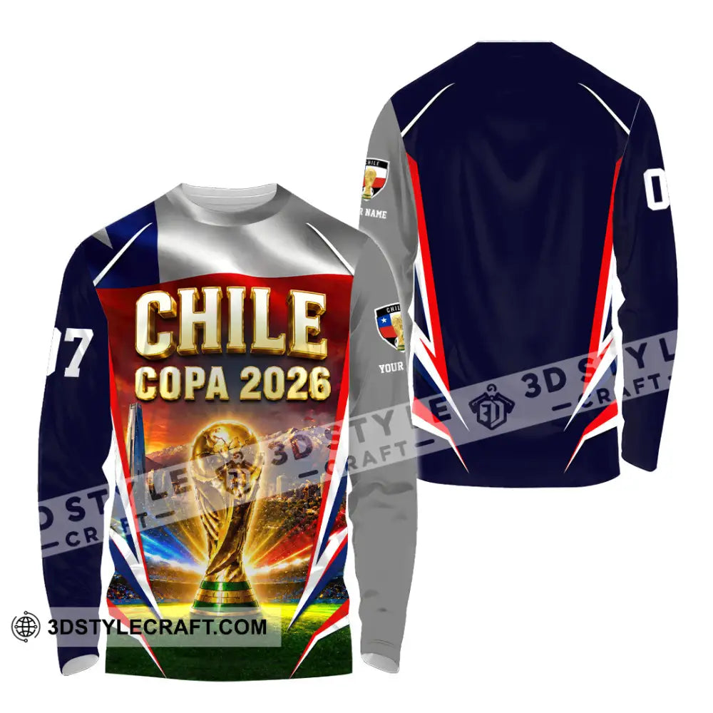 Unisex Shirt - Custom Chile Copa 2026 Shirt - Long Sleeve Shirt / S - T-shirt