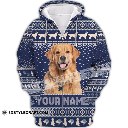 Unisex Shirt - Custom Christmas Pet 3D Shirt Zipper Hoodie / S T-shirt