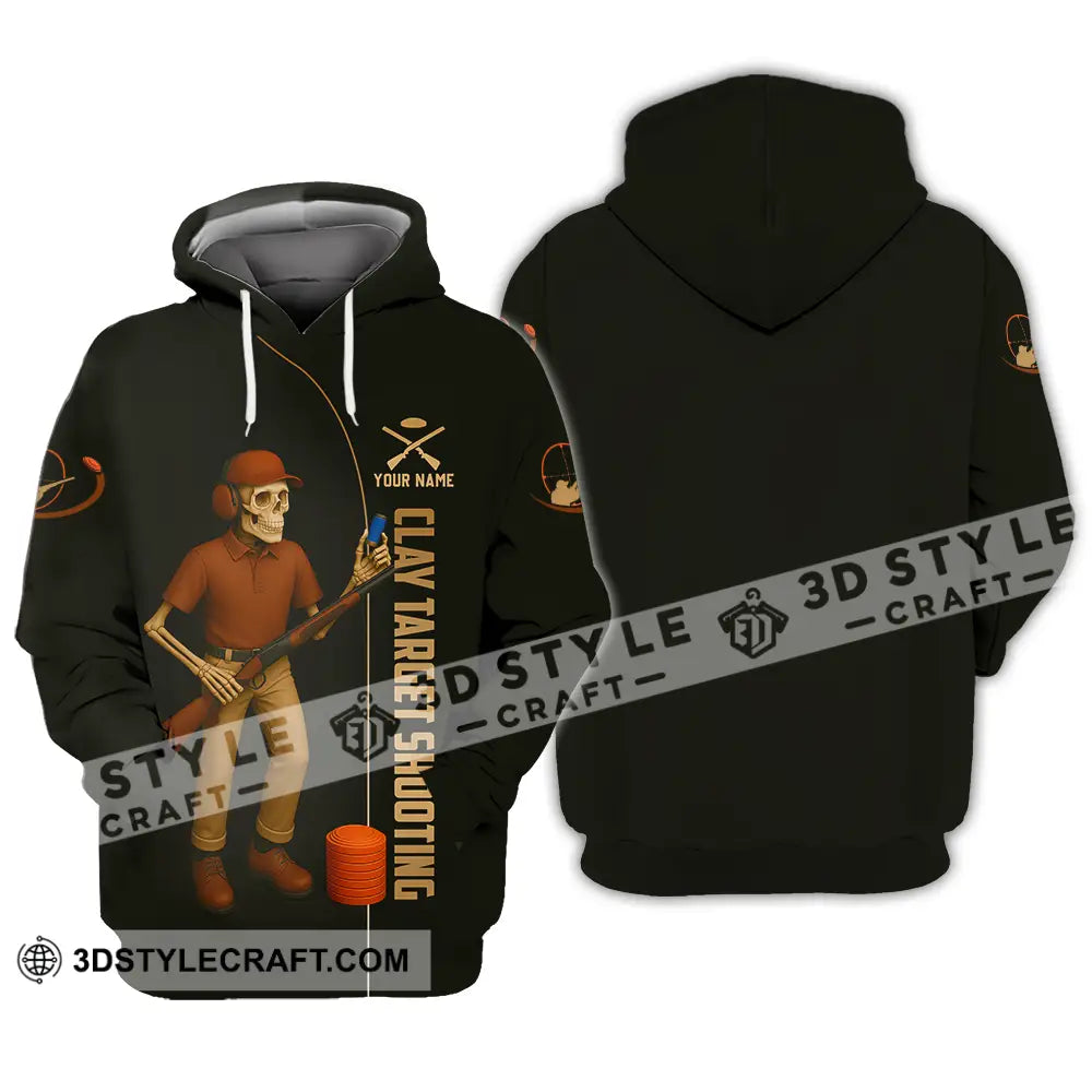 Unisex Shirt - Custom Clay Target Shooting Shirt Hoodie / S T-shirt
