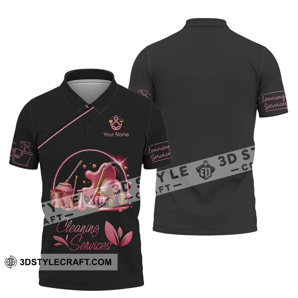 Unisex Shirt - Custom Cleaning Service Shirt Polo Shirt / S T-shirt