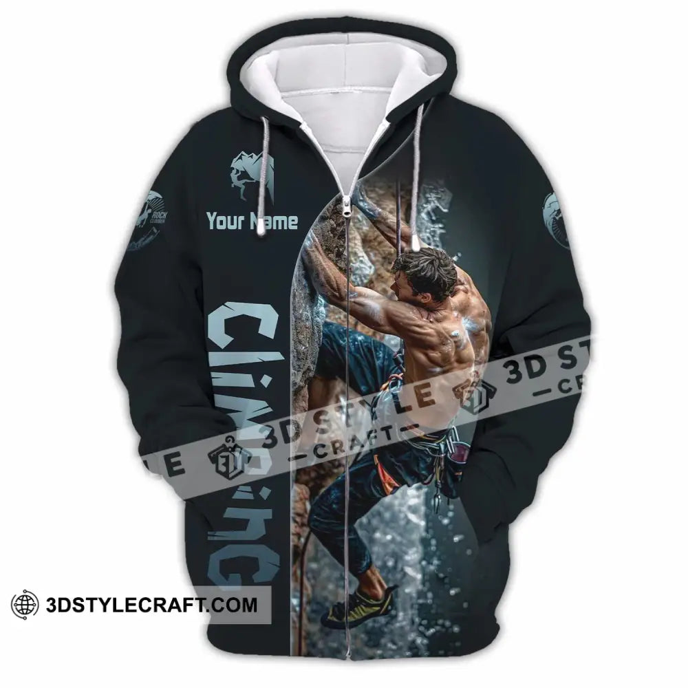 Unisex Shirt - Custom Climbing Shirt - Zipper Hoodie / S - T-shirt