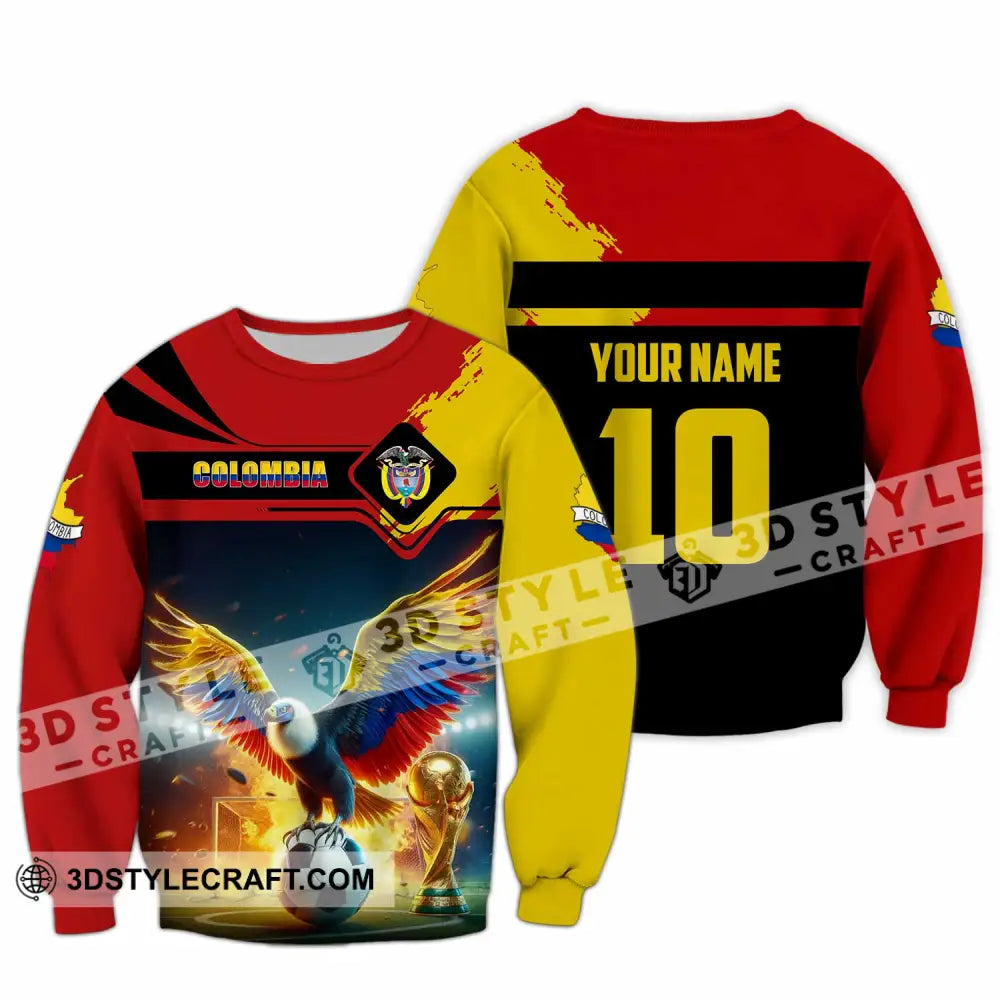 Unisex Shirt - Custom Colombia 3D Shirt Long Sleeve / S T-shirt