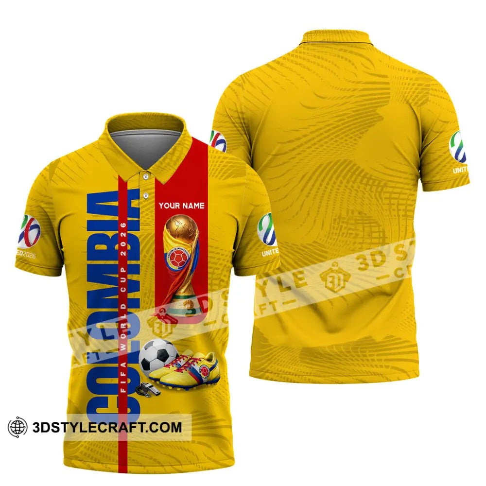 Unisex Shirt - Custom Colombia World Cup 2026 3D Shirt Polo Shirt / S T-shirt
