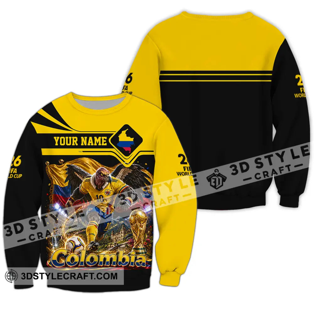 Unisex Shirt - Custom Colombia World Cup 2026 Shirt - Long Sleeve / S - T-shirt