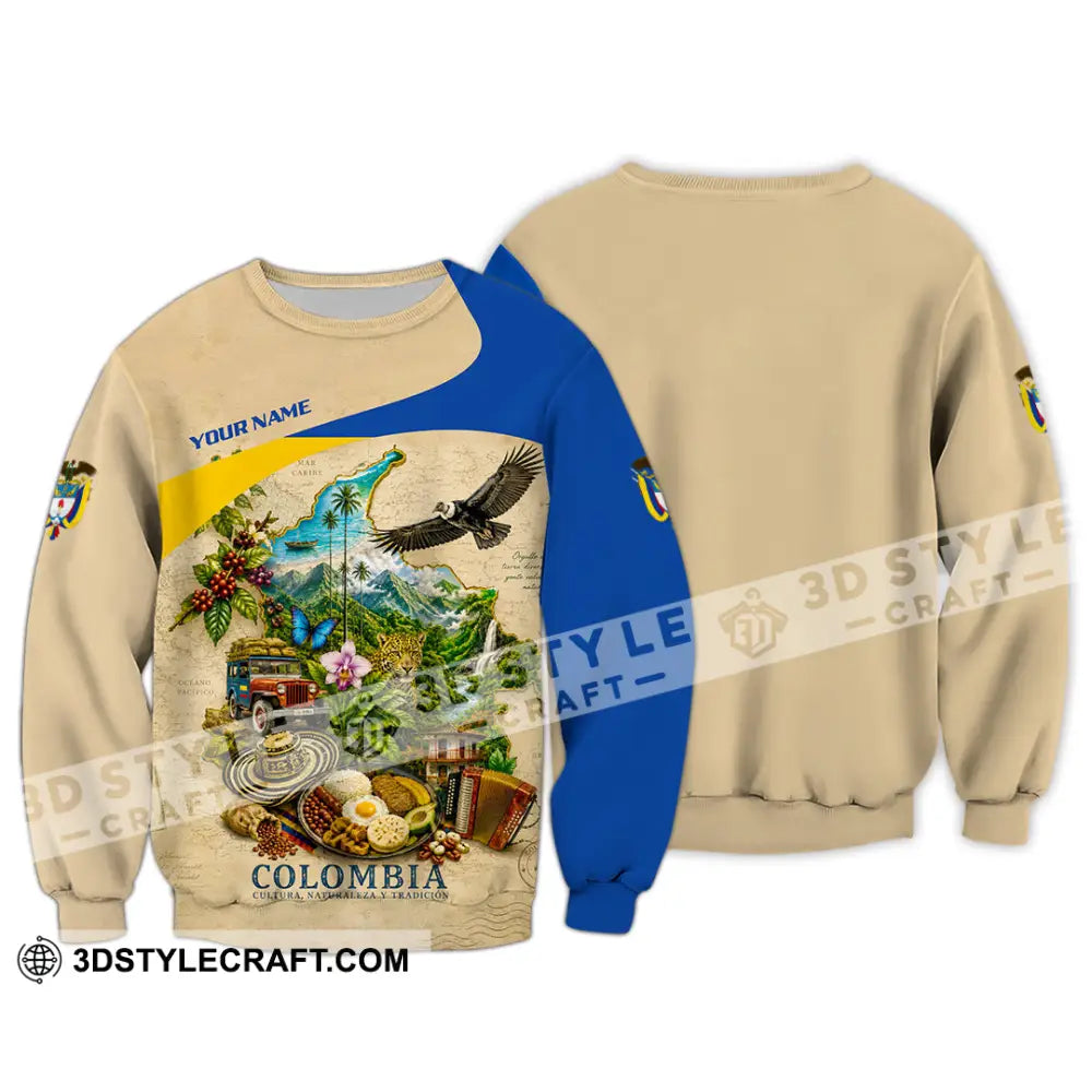 Unisex Shirt - Custom Colombia Shirt - Long Sleeve / S - T-shirt