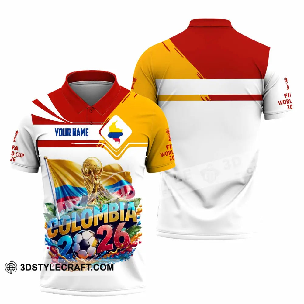 Unisex Shirt - Custom Colombia World Cup 2026 Shirt - Polo Shirt / S - T-shirt