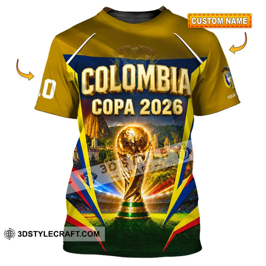 Unisex Shirt - Custom Colombia Copa 2026 Shirt - T-shirt