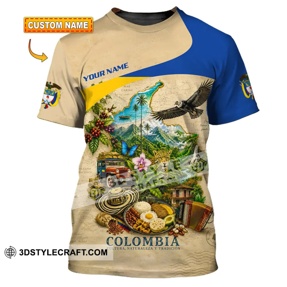 Unisex Shirt - Custom Colombia Shirt - T-shirt
