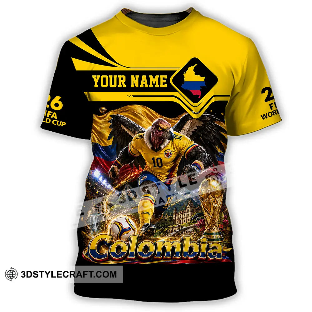 Unisex Shirt - Custom Colombia World Cup 2026 Shirt - T-Shirt / S - T-shirt