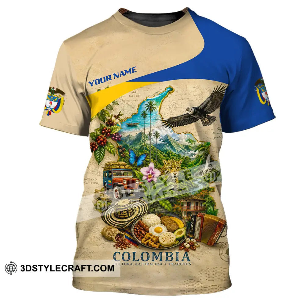 Unisex Shirt - Custom Colombia Shirt - T-Shirt / S - T-shirt