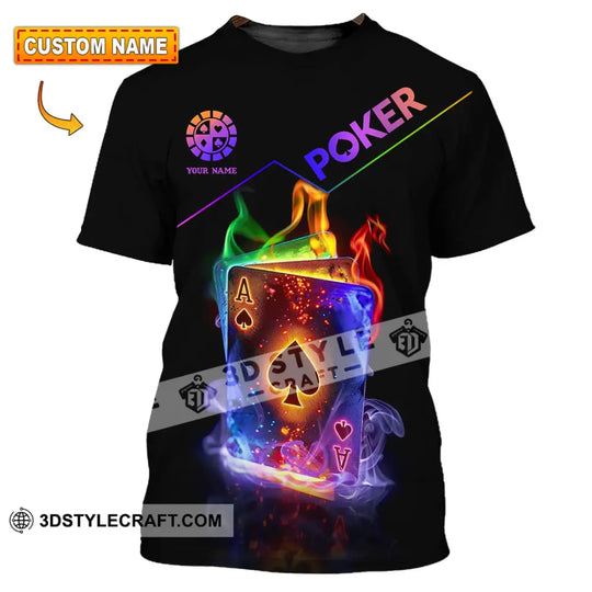 Unisex Shirt - Custom Colorful Poker Ace Card Shirt style option 1