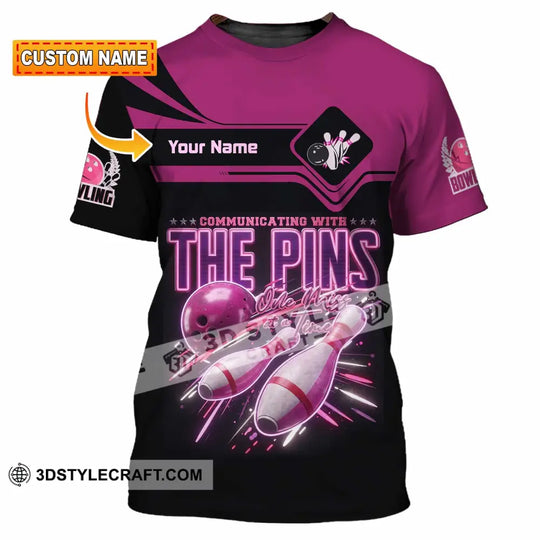 Unisex Shirt - Custom Communicating With The Pins Bowling Shirt style option 1