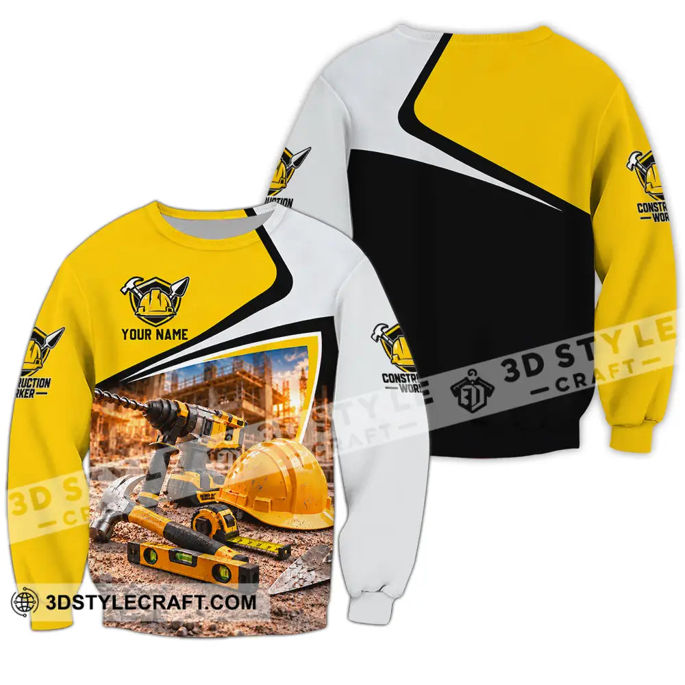 Unisex Shirt - Custom Construction Worker Shirt - Long Sleeve / S - T-shirt