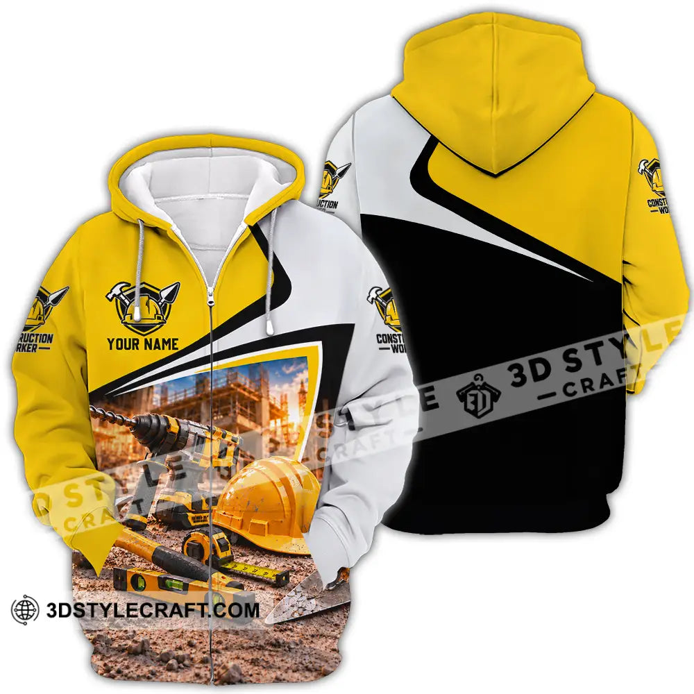 Unisex Shirt - Custom Construction Worker Shirt - Zipper Hoodie / S - T-shirt