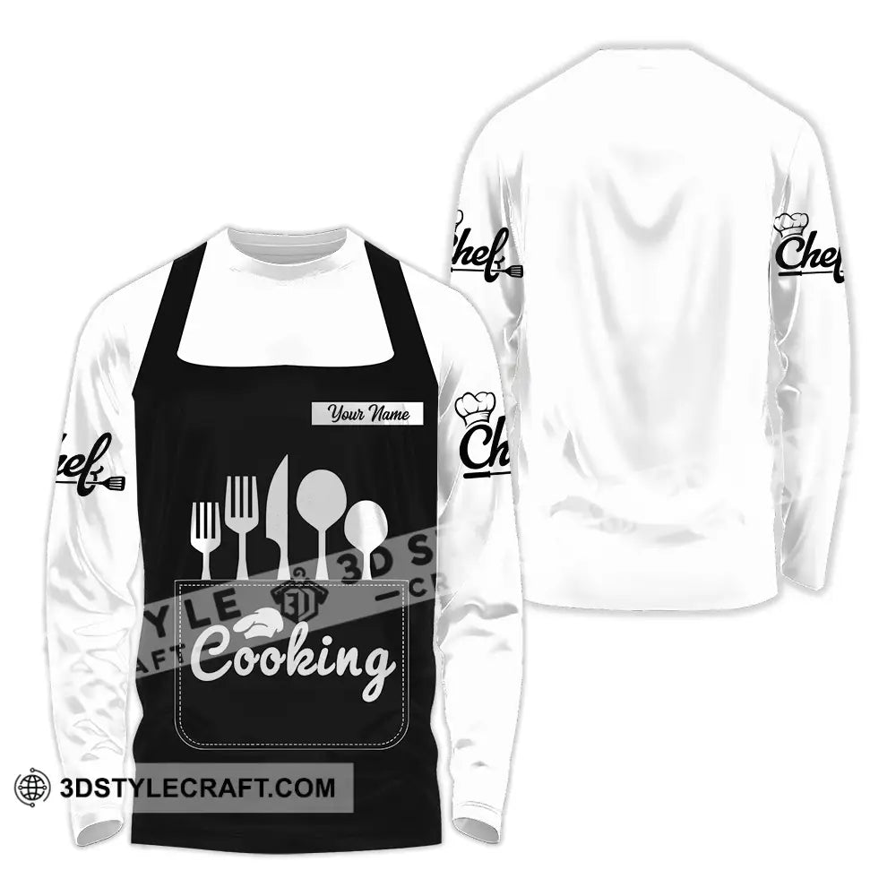 Unisex Shirt - Custom Cooking 3D Shirt Long Sleeve Shirt / S T-shirt