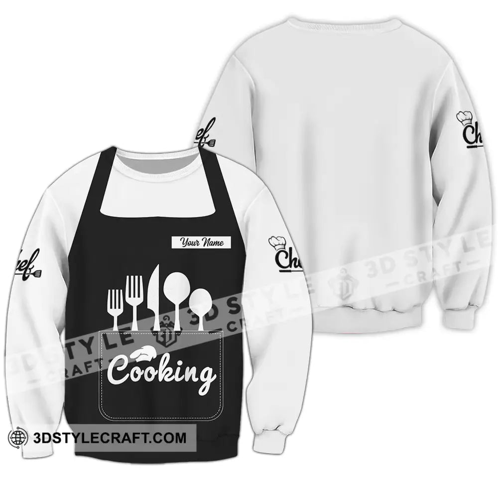 Unisex Shirt - Custom Cooking 3D Shirt Long Sleeve / S T-shirt