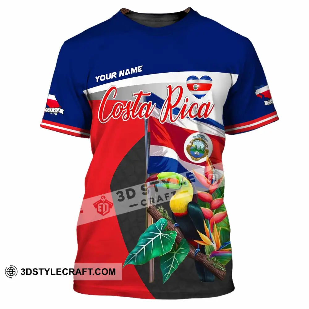 Unisex Shirt - Custom Costa Rica 3D Shirt T-Shirt / S T-shirt