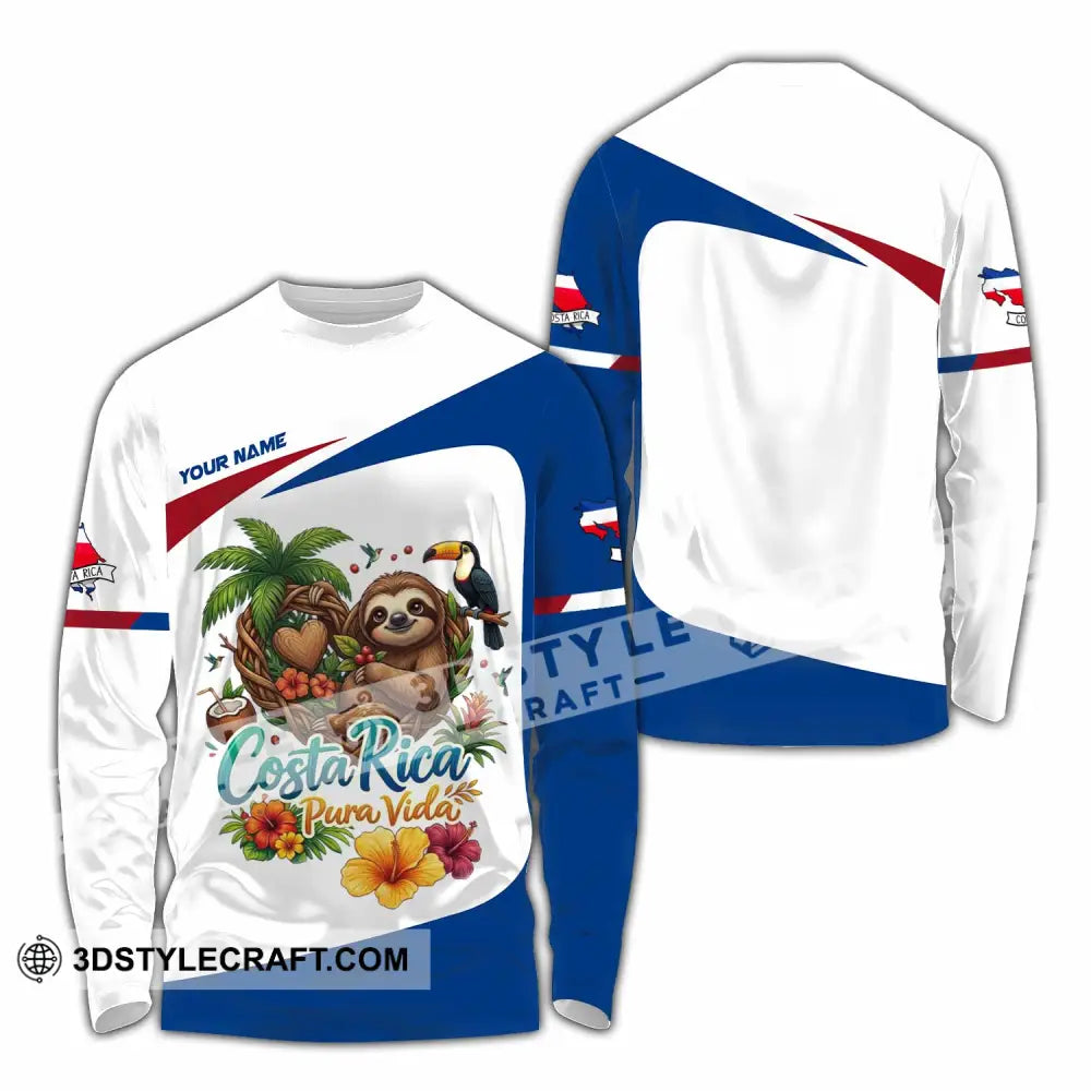 Unisex Shirt - Custom Costa Rica Shirt - Long Sleeve Shirt / S - T-shirt