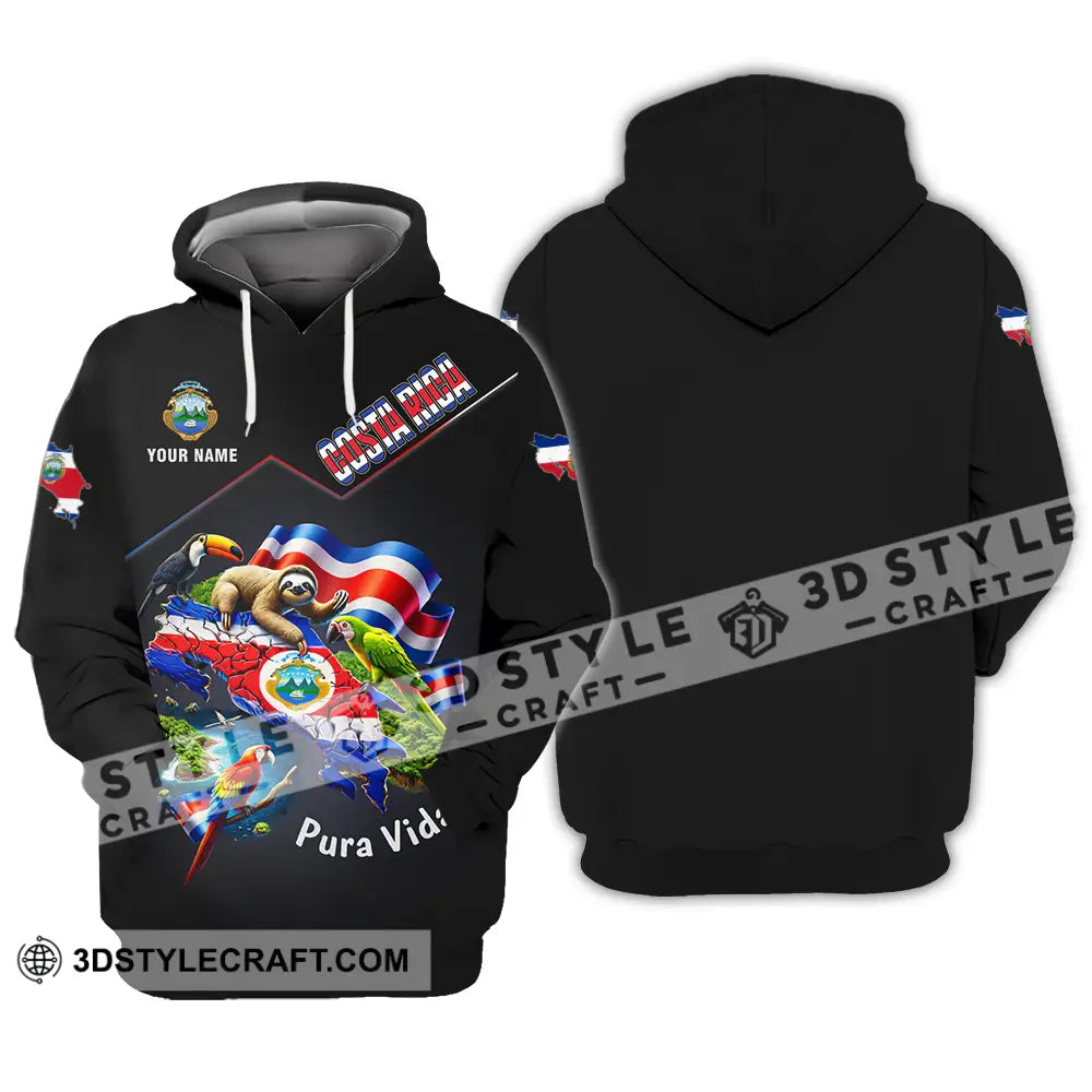 Unisex Shirt - Custom Costa Rica Pura Vida 3D Shirt Hoodie / S T-shirt