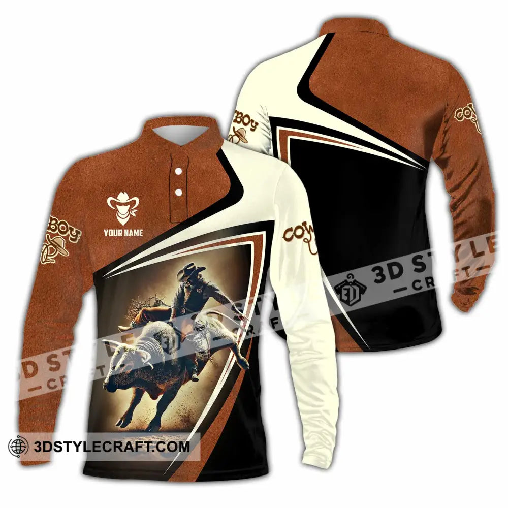 Unisex Shirt - Custom Cowboy Shirt Long Sleeve Polo / S T-shirt