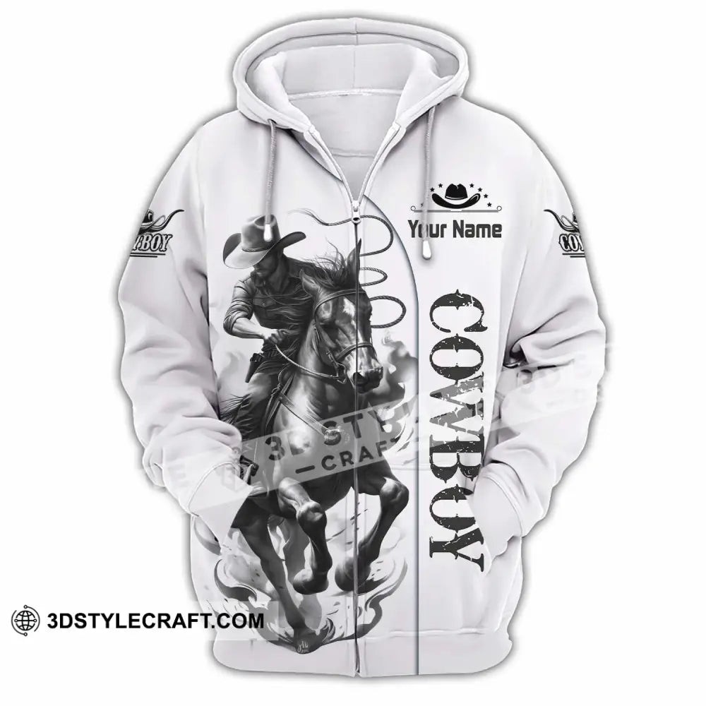 Unisex Shirt - Custom Cowboy Shirt - Zipper Hoodie / S - T-shirt