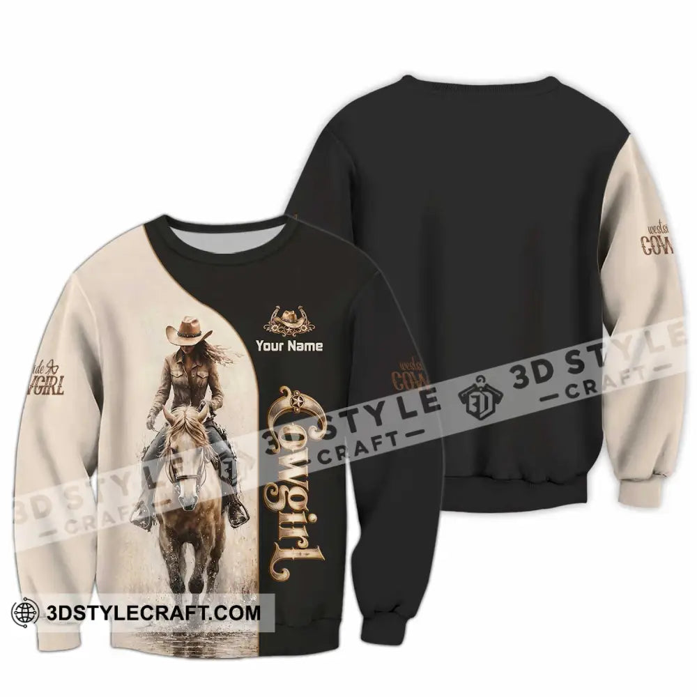 Unisex Shirt - Custom Cowgirl Shirt - Long Sleeve / S - T-shirt
