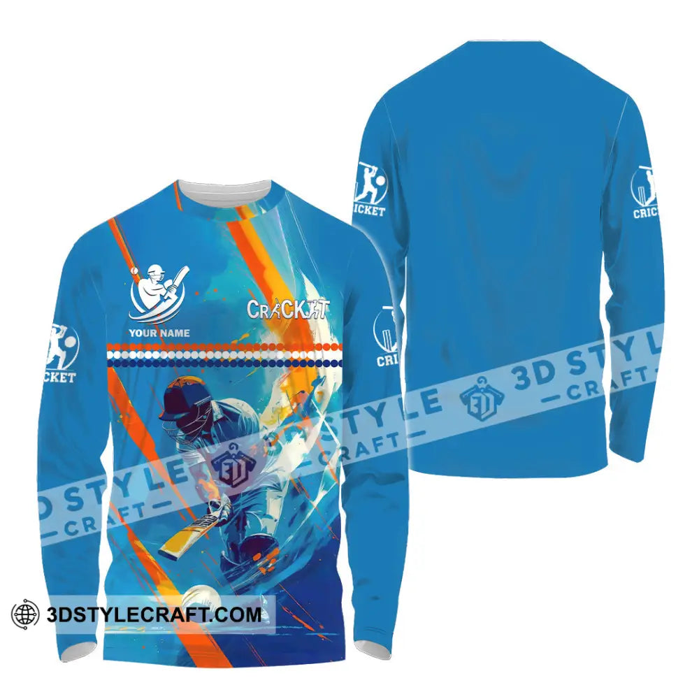 Unisex Shirt - Custom Cricket 3D Shirt Long Sleeve Shirt / S T-shirt
