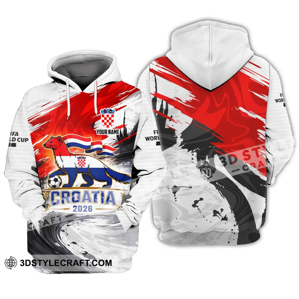 Unisex Shirt - Custom Croatia 3D Shirt Hoodie / S T-shirt