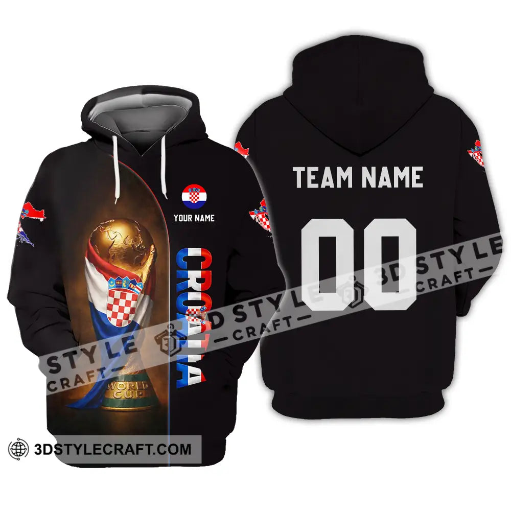 Unisex Shirt - Custom Croatia 3D Shirt Hoodie / S T-shirt