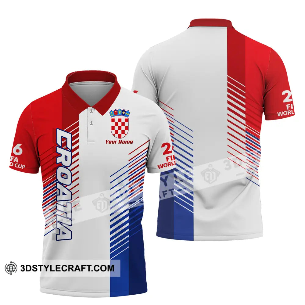 Unisex Shirt - Custom Croatia 3D Shirt - Polo Shirt / S - T-shirt
