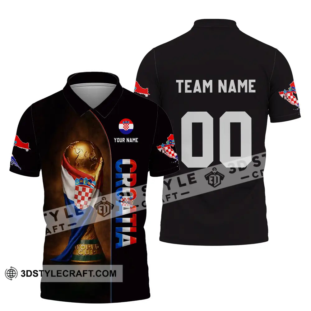 Unisex Shirt - Custom Croatia 3D Shirt Polo Shirt / S T-shirt