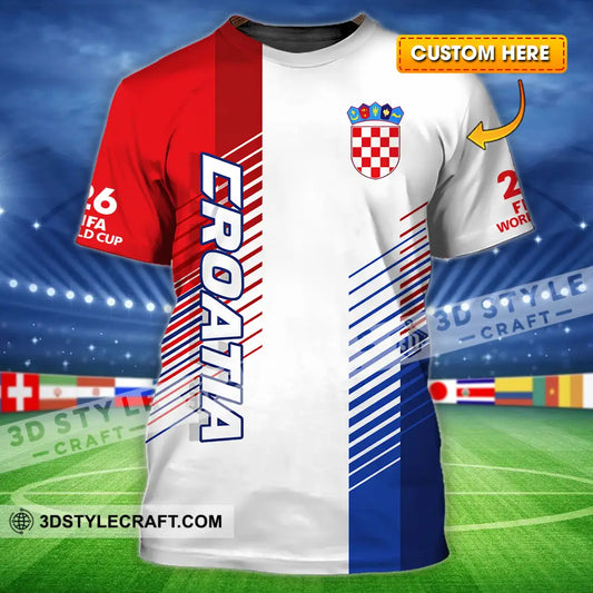 Unisex Shirt - Custom Croatia 3D Shirt - T-shirt