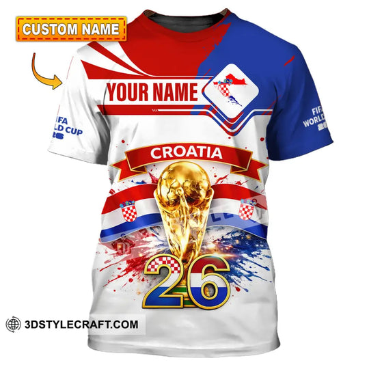 Unisex Shirt - Custom Croatia 3D Shirt style option 1