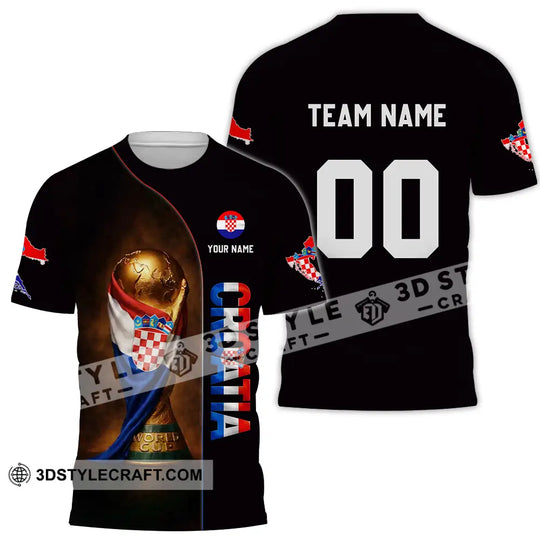 Unisex Shirt - Custom Croatia 3D Shirt style option 2