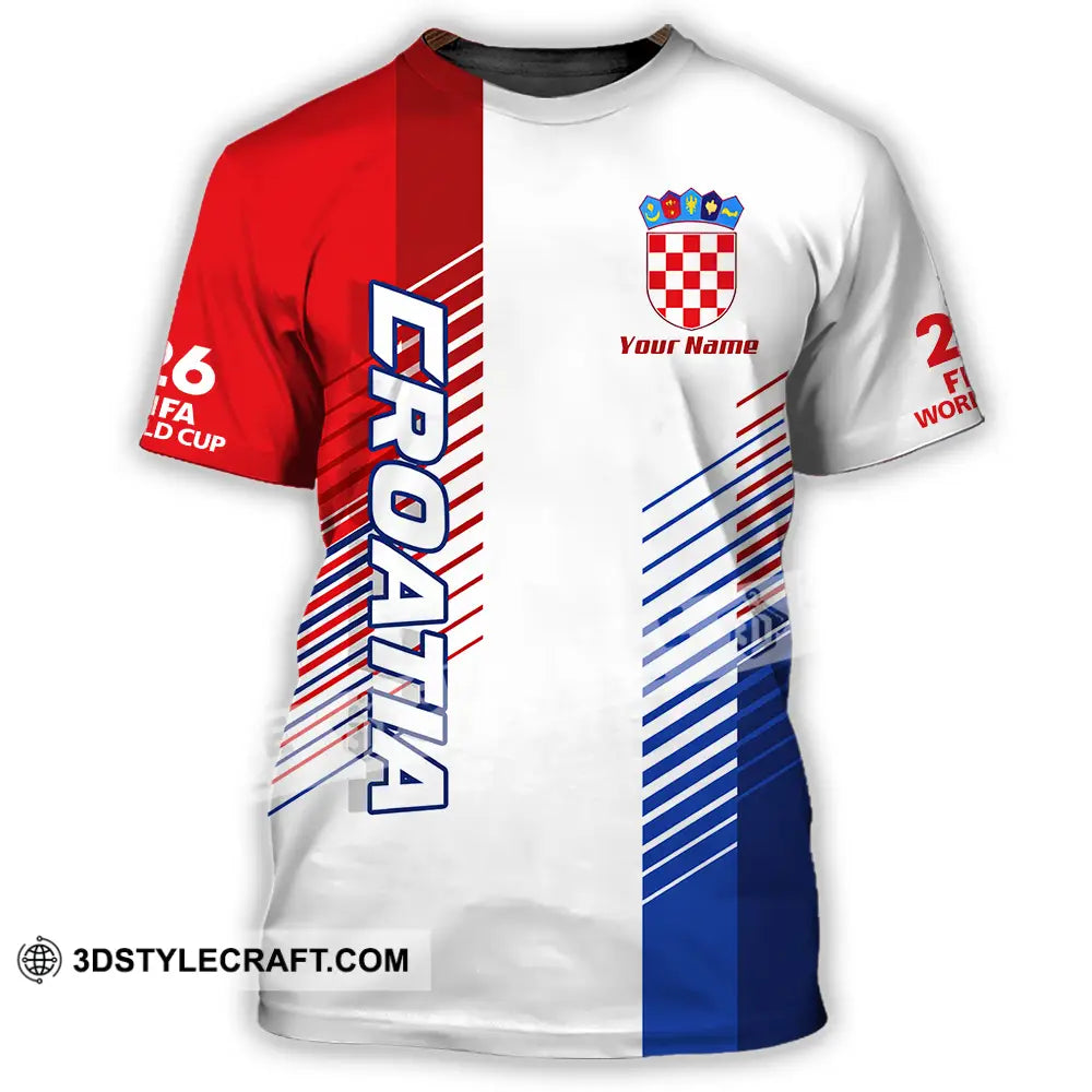 Unisex Shirt - Custom Croatia 3D Shirt - T-Shirt / S - T-shirt
