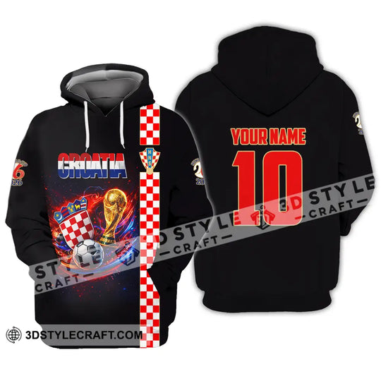 Unisex Shirt - Custom Croatia FIFA World Cup 2026 3D Shirt style option 4