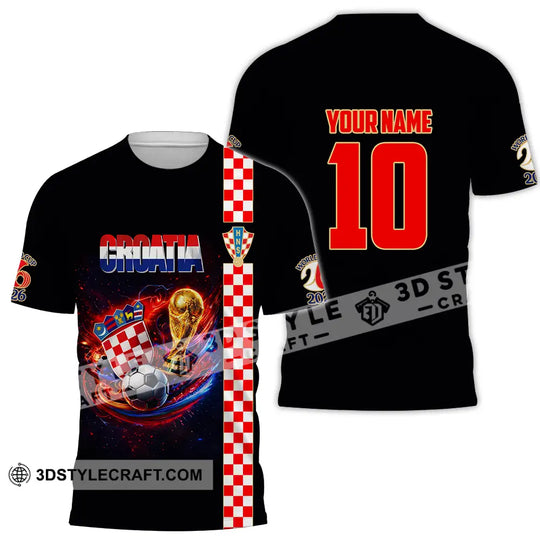 Unisex Shirt - Custom Croatia FIFA World Cup 2026 3D Shirt style option 2