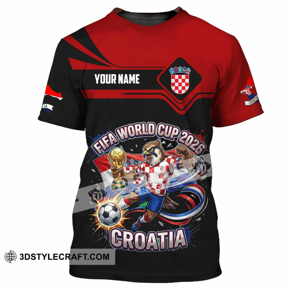 Unisex Shirt - Custom Croatia Fifa World Cup 2026 3D Shirt T-Shirt / S T-shirt