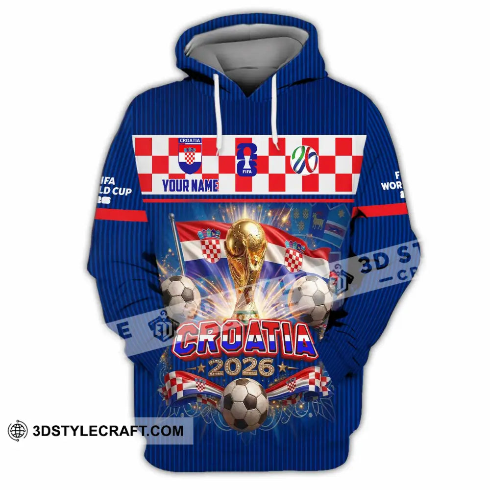 Unisex Shirt - Custom Croatia World Cup 2026 Shirt - Hoodie / S - T-shirt