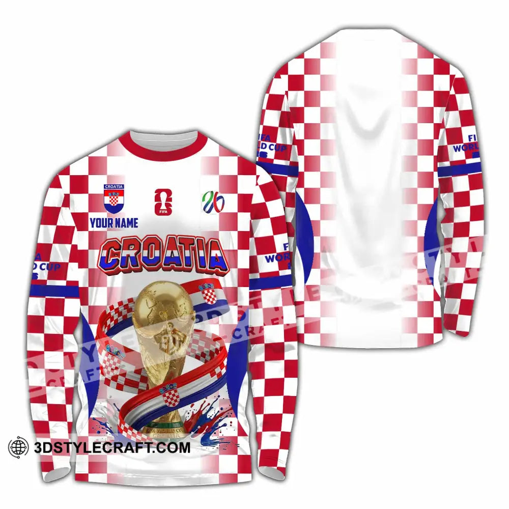 Unisex Shirt - Custom Croatia World Cup 2026 Shirt - Long Sleeve Shirt / S - T-shirt