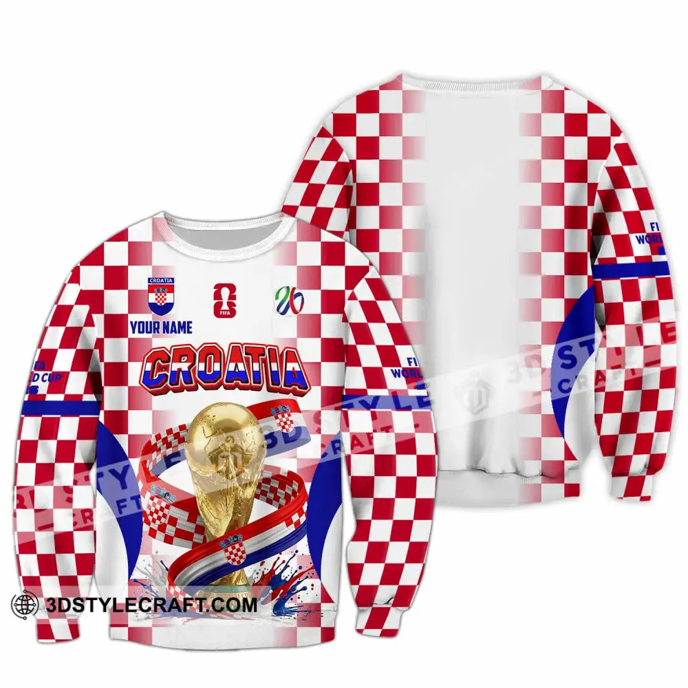 Unisex Shirt - Custom Croatia World Cup 2026 Shirt - Long Sleeve / S - T-shirt